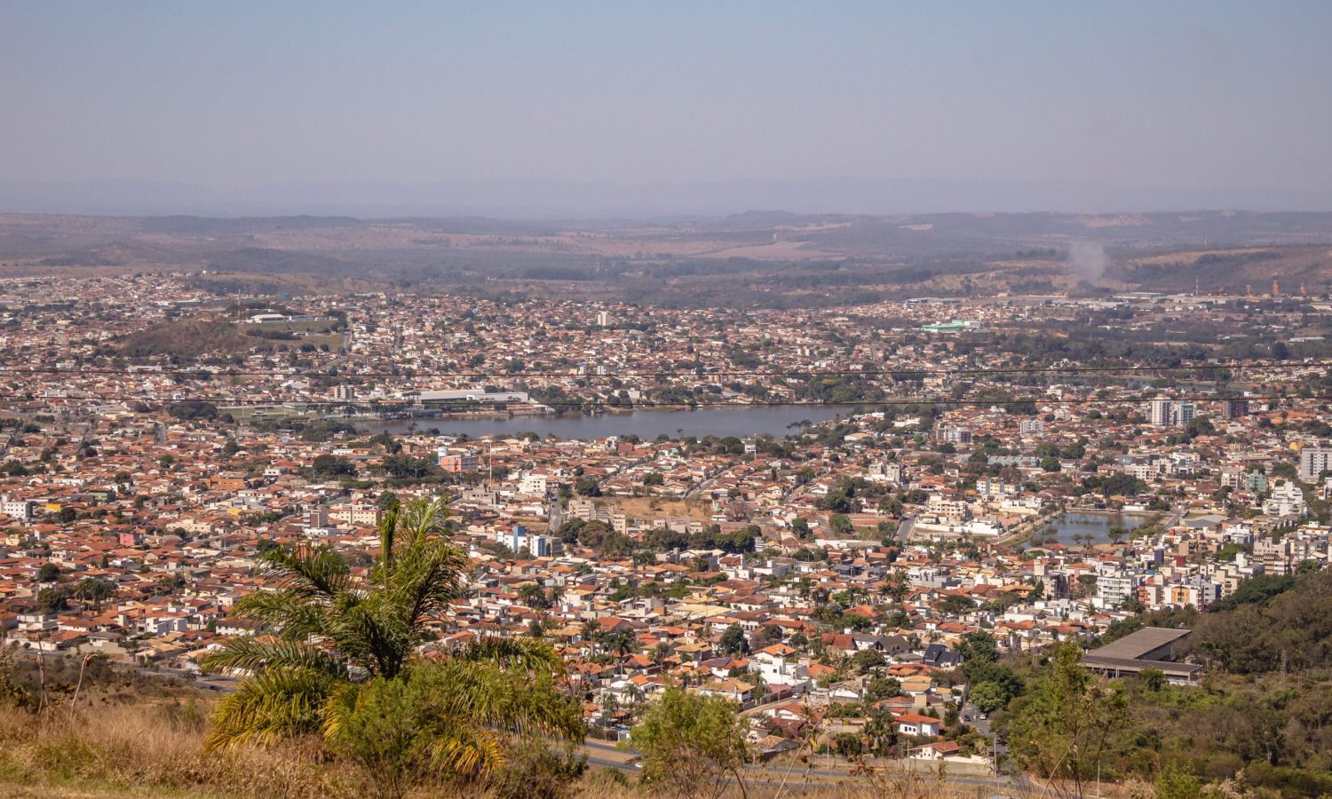 panoramic view of the city of Sete Lagoas, State of Minas Gerais, Brazil